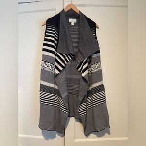 Ruby Moon Sleeveless Drape Front Cardigan